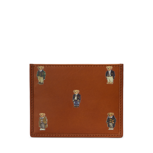 Porta-cartões Polo Bear em pele