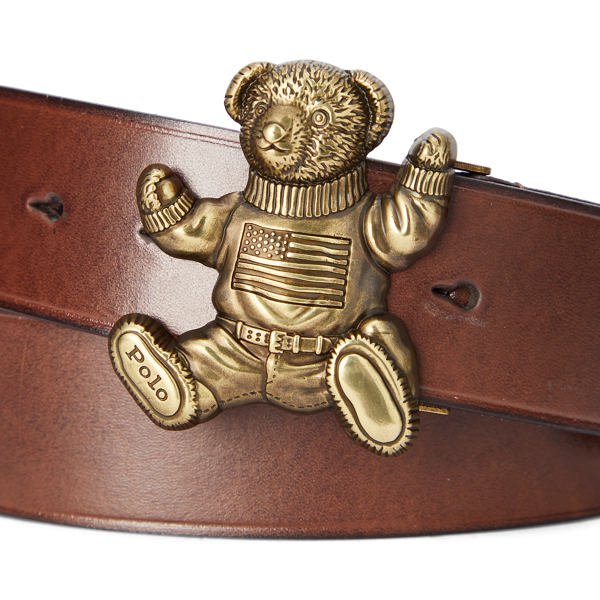 Polo Bear Leather Belt