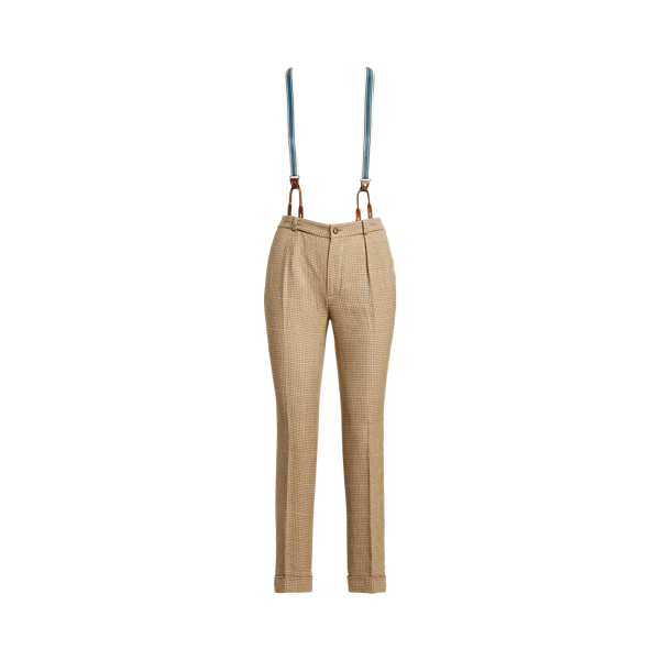 Lauren Ralph Lauren Cotton-linen Tweed Straight Pant In Tan Multi