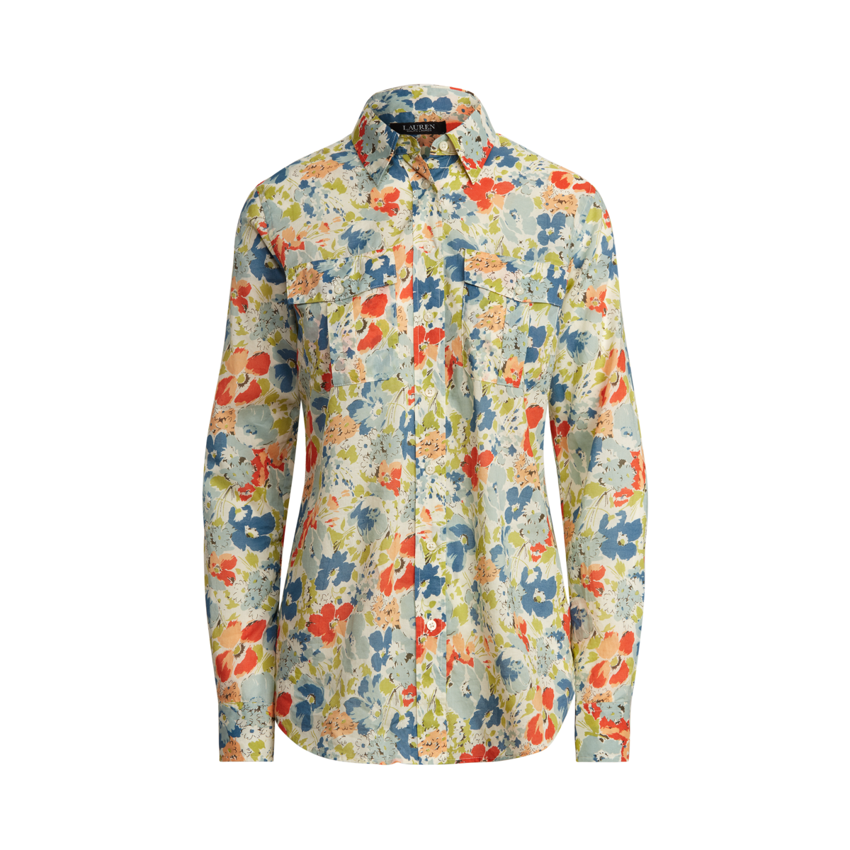 Floral Cotton Voile Shirt