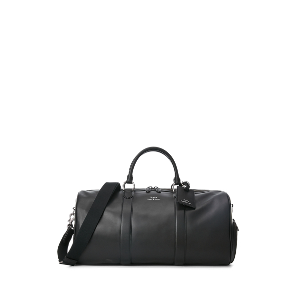 Herren Taschen Reisetaschen und Koffer Ralph Lauren Purple Label Leder Twill-Reisetasche mit Kalbslederbesatz in Schwarz für Herren 