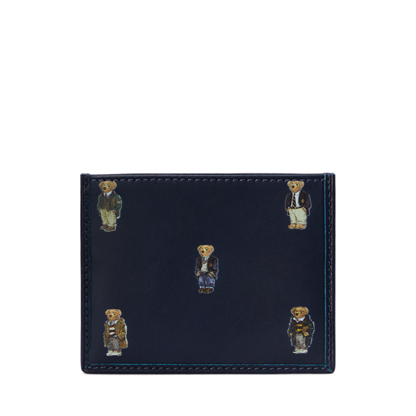 Porte-cartes Polo Bear en cuir