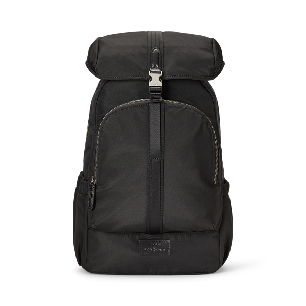 Leather-Trim Backpack
