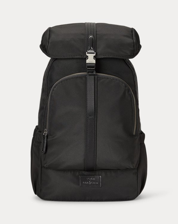 Leather-Trim Backpack