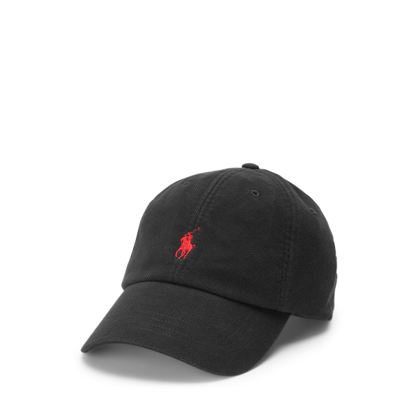 Polo Ralph Lauren Black Baseball Cap With Logo Embroidery In Cotton Man In Multi