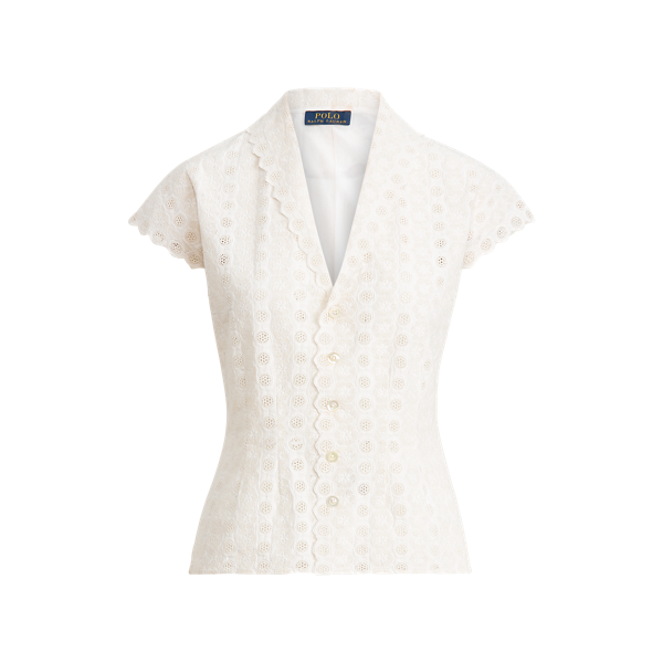 Chemisier broderie anglaise coton