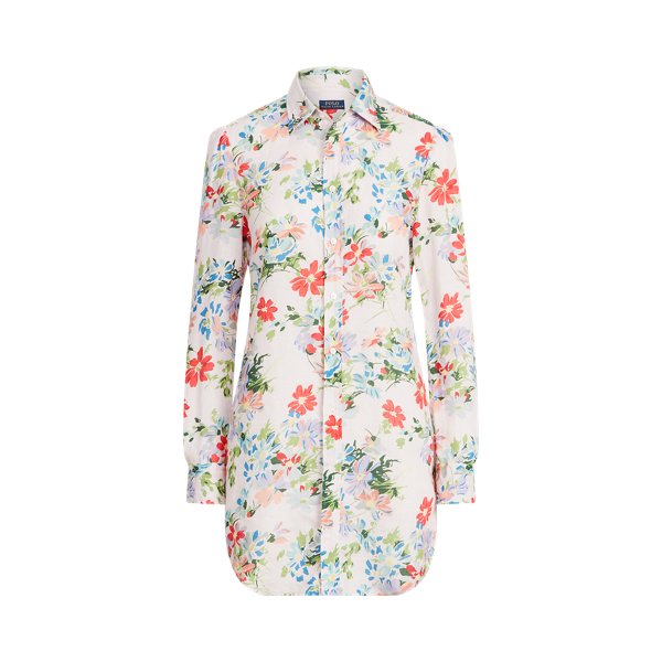 Tunique fleurie en lin