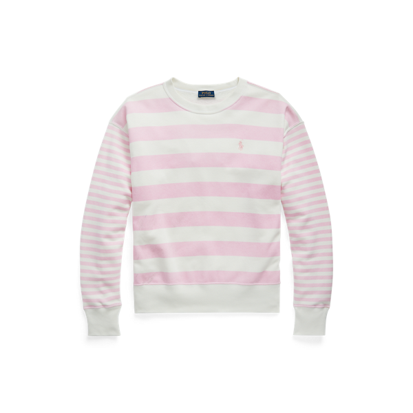 Sweat rayé en molleton