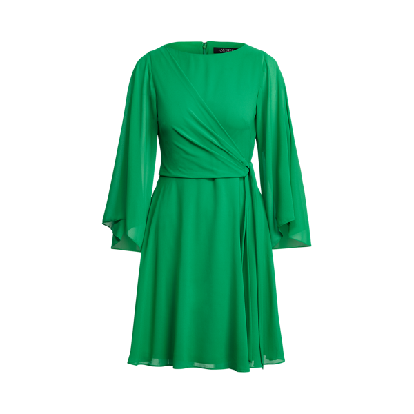 Robe en georgette à manches kimono