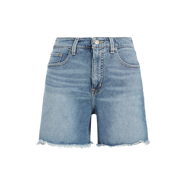 Short taille haute en denim
