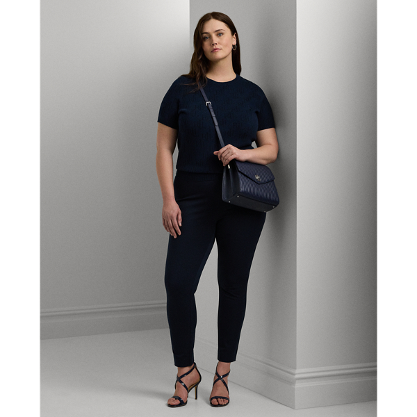 In polished twill with two-way stretch, these skinny trousers are cut for a sleek yet comfortable silhouette. Ralph Lauren Lauren partners with Better Cotton™ to improve cotton farming globally.