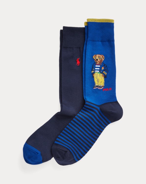 Polo Bear Crew Sock 2-Pack