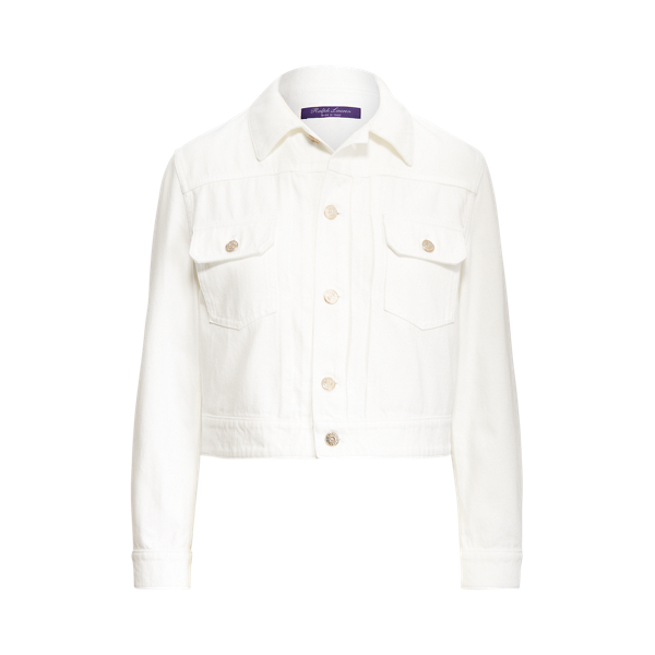 Sherwin Denim Trucker Jacket In Rinsed White