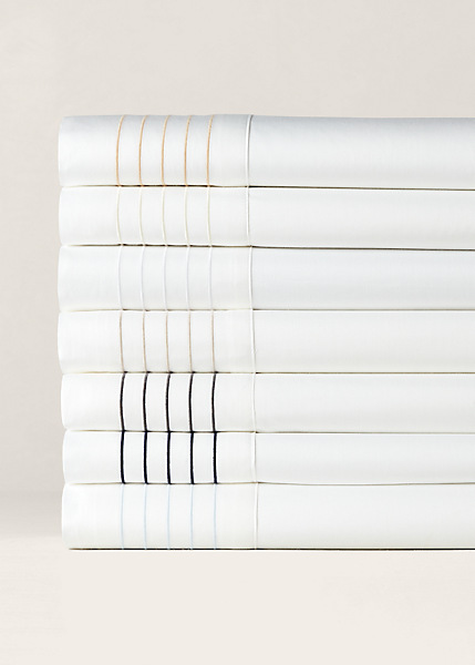 Shop Ralph Lauren Organic Cotton Sateen Handkerchief Sheet In Studio White