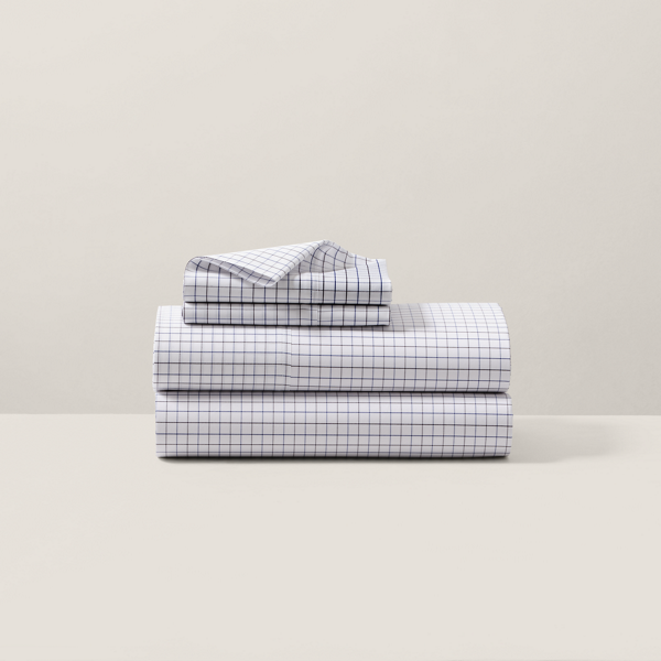 Parure de lit bio à motif tattersall