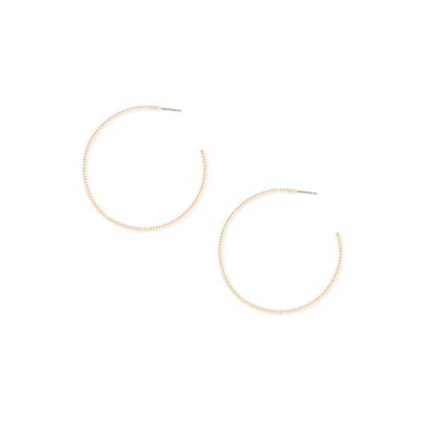 Créoles en corde dorées