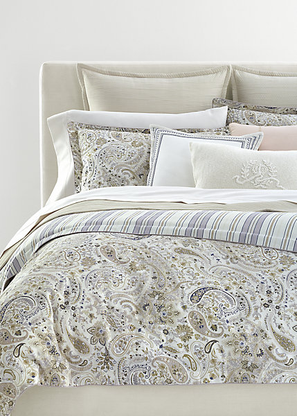 Ralph Lauren Estella Paisley Comforter Set In Cream Multi