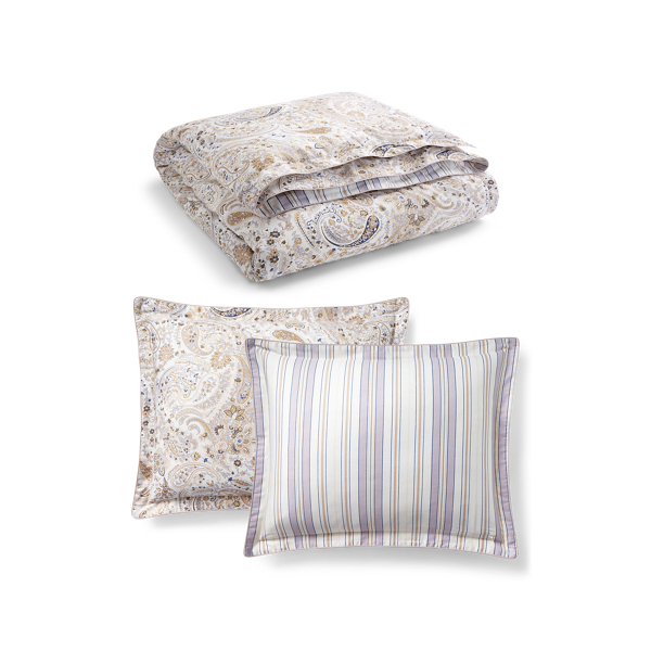 Shop Ralph Lauren Estella Paisley Comforter Set In Cream Multi