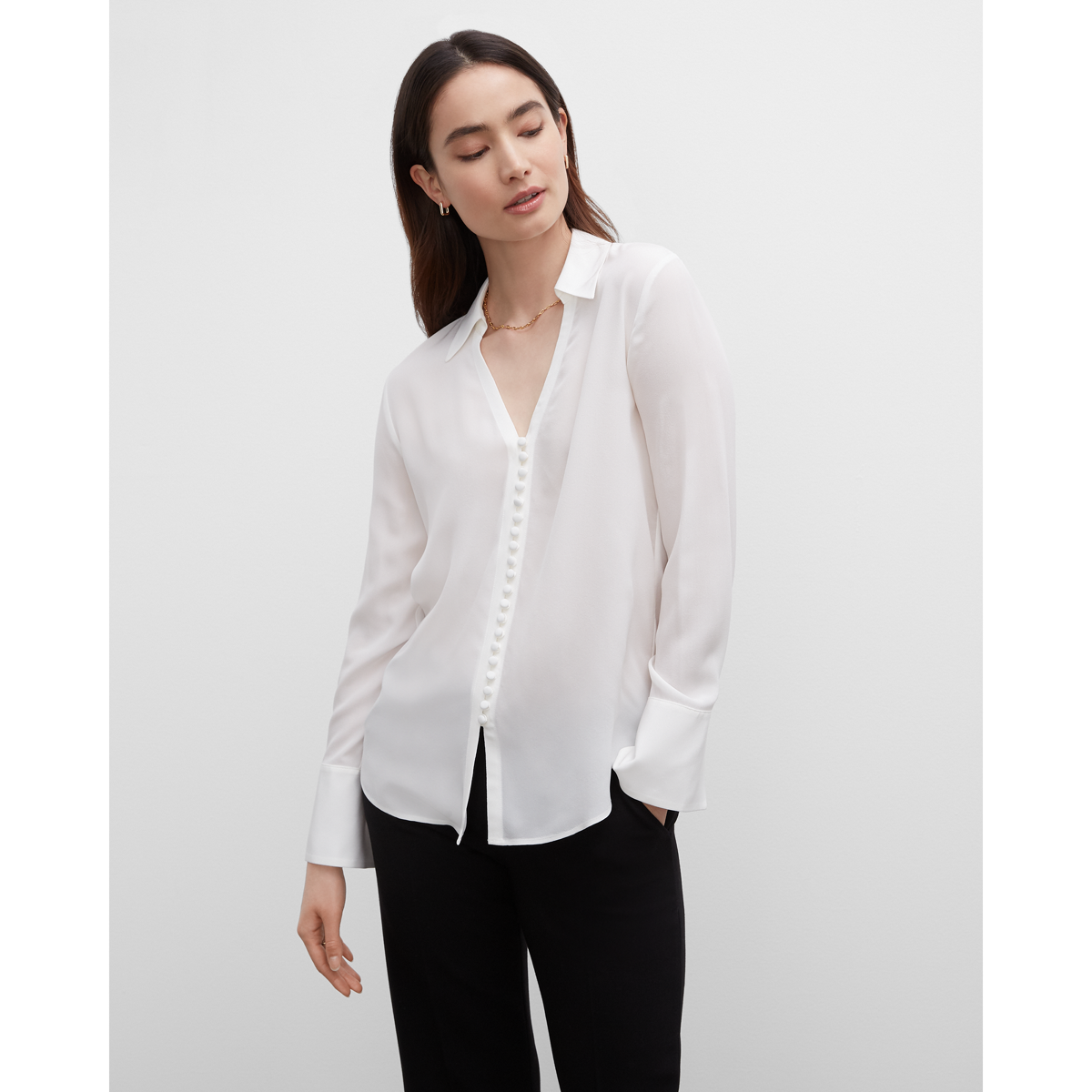 silk open back top
