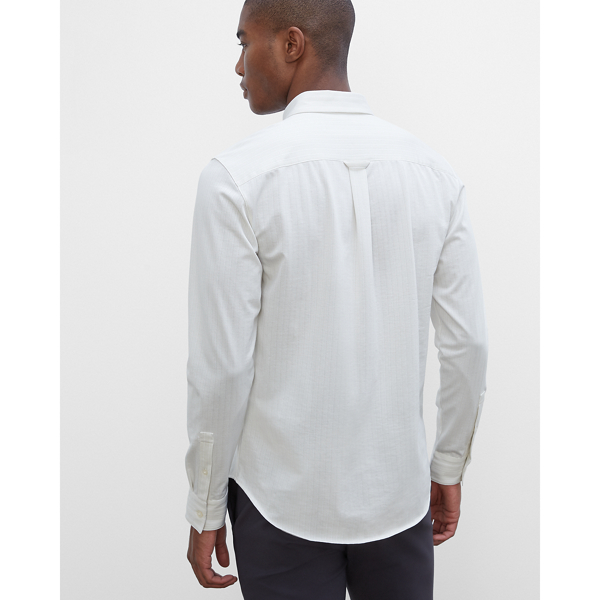 split striped shirt