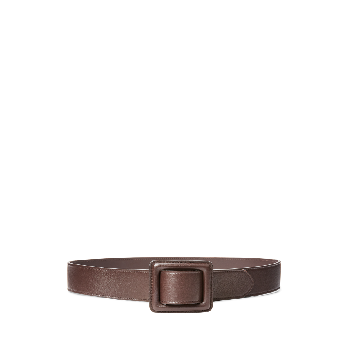 Trench-Buckle Calfskin Belt