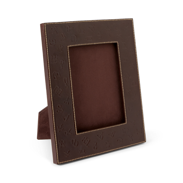 Cadre logo en cuir pour Home Ralph Lauren® BE