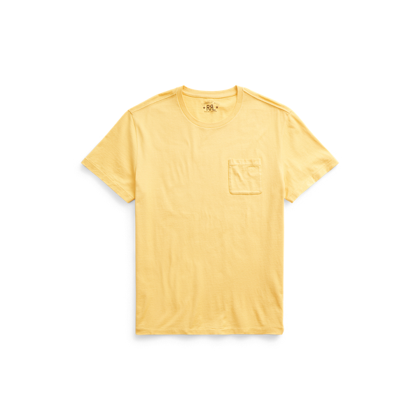 T-shirt à poche teint en pièce