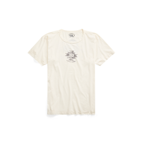 Double Rl Jersey Graphic T-shirt In Natural