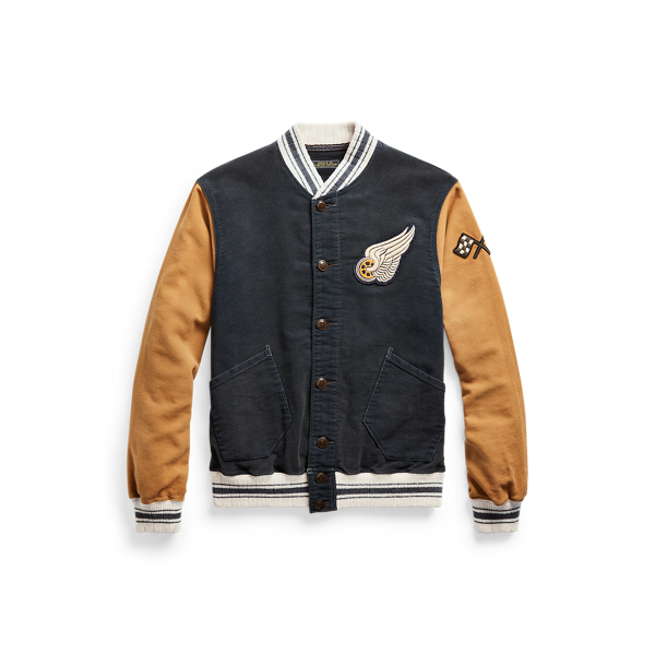 LimitedEdition Moleskin Bomber Jacket for Men Ralph Lauren® GY