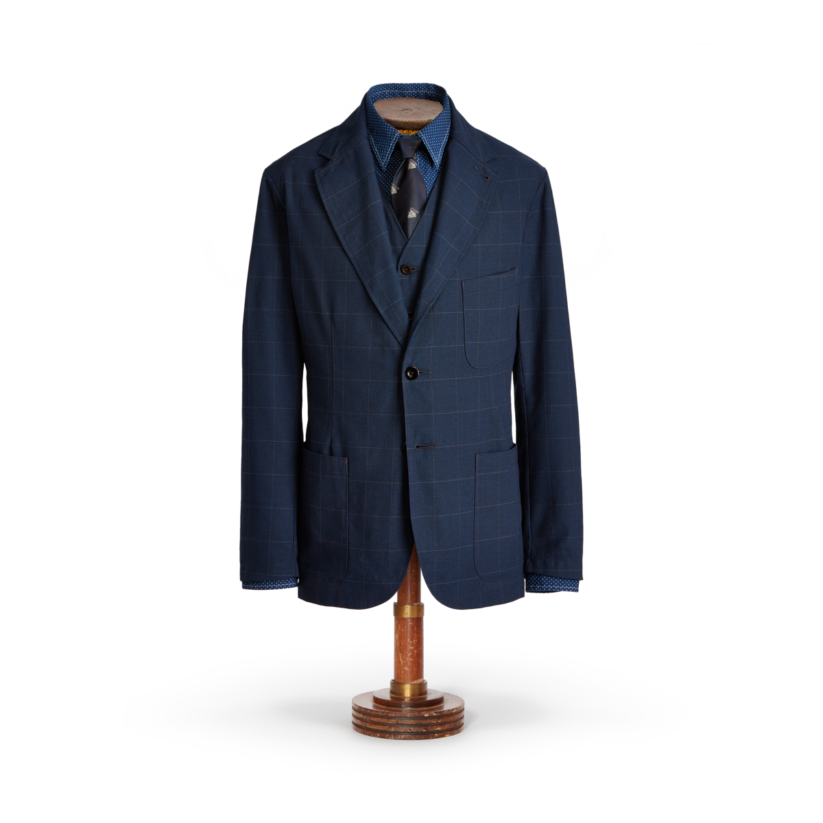 Indigo Windowpane Sport Coat