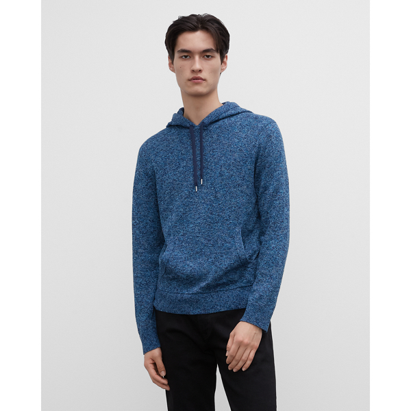 Club Monaco Dark Blue Multi Feel Good Pullover Hoodie In Size Xxl In Dark Blue Multi