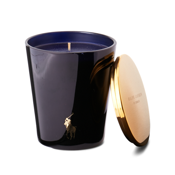 Shop Ralph Lauren California Romantic Candle In Navy / Gold