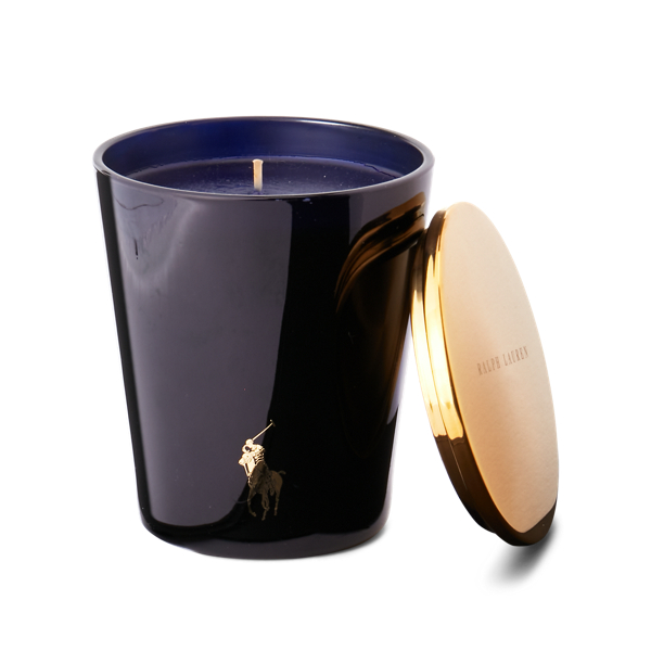 Polo Ralph Lauren Blue Joshua Tree Ceramic Candle In Navy / Gold