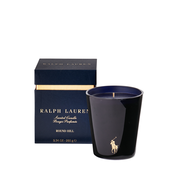 Ralph Lauren Round Hill Candle In Navy / Gold