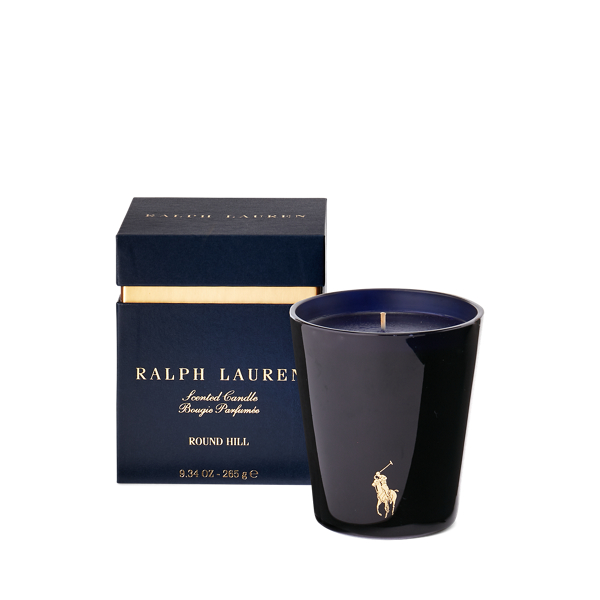 Polo Ralph Lauren Round Hill Candle In Navy / Gold