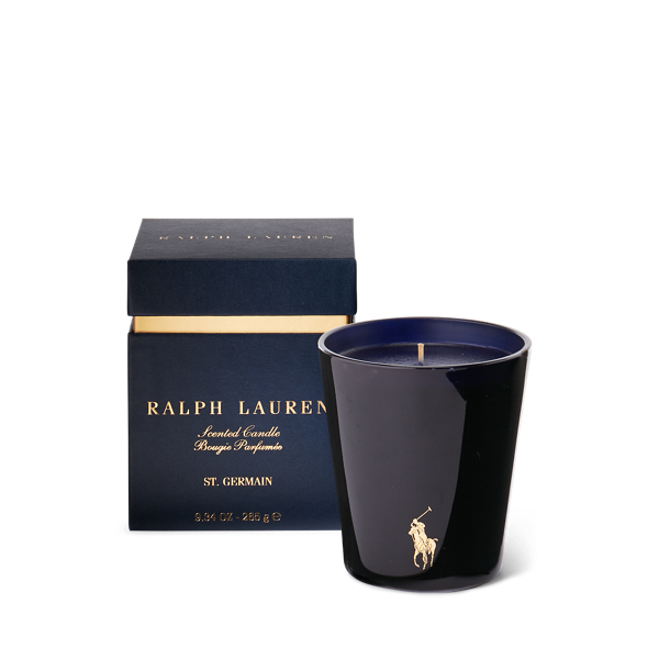 Ralph Lauren St. Germain Candle In Navy / Gold