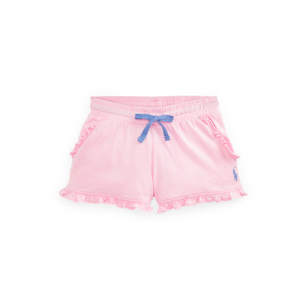 Ruffled Cotton Jersey Short