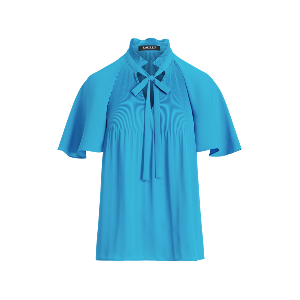 Haut plissé en georgette