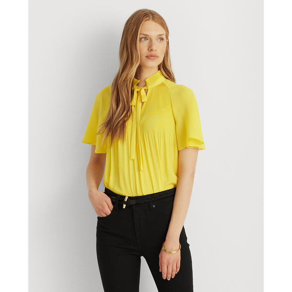 Pleated Georgette Top
