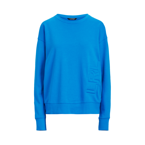 Pull à logo en coton éponge