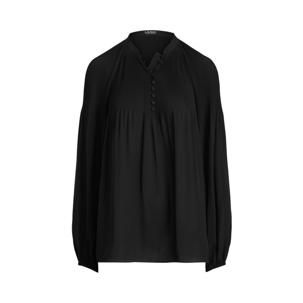 Blouse plissée en georgette