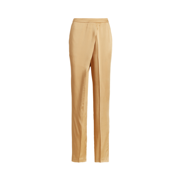 Pantalon portefeuille en satin