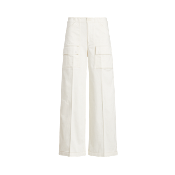 Pantalon cargo à jambe large