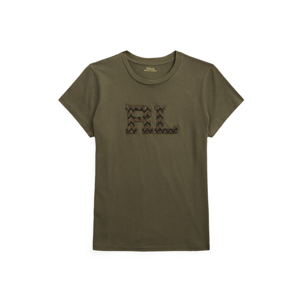 T-shirt RL perlé en jersey de coton