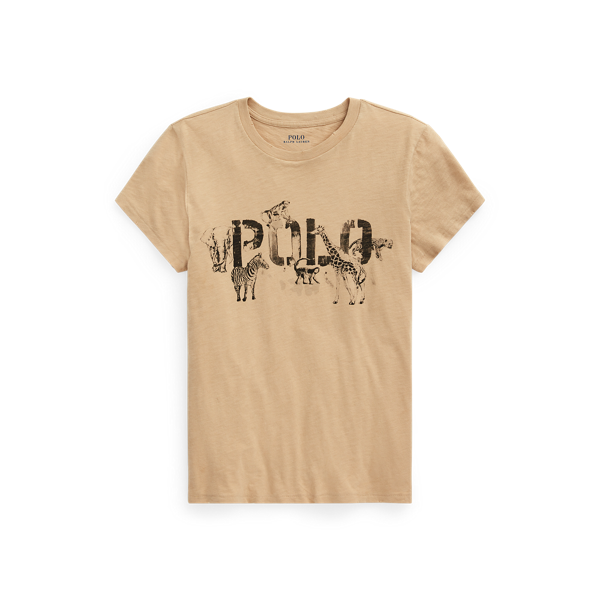 T-shirt animaux safari en jersey à logo