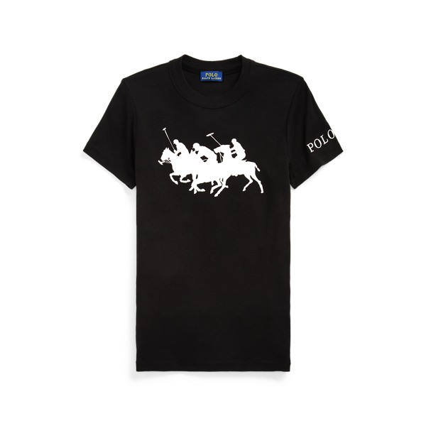 T-shirt motif match de polo en coton