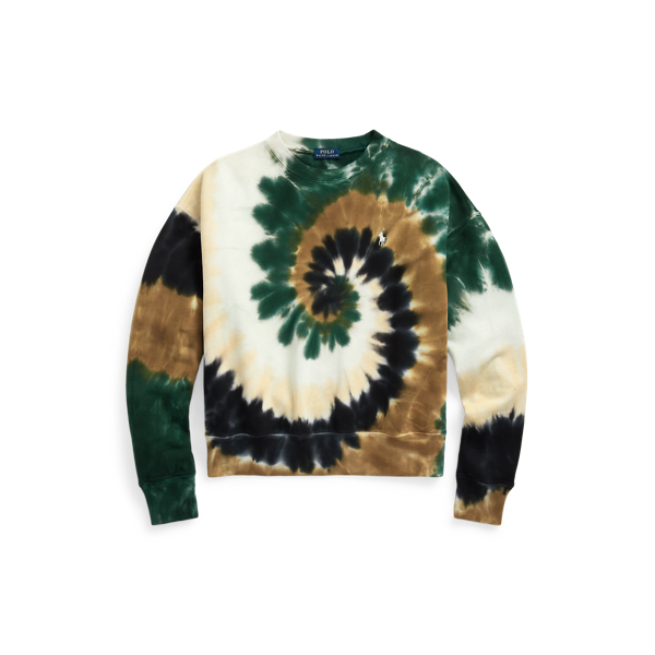 Sweat tie-dye spirale en coton éponge