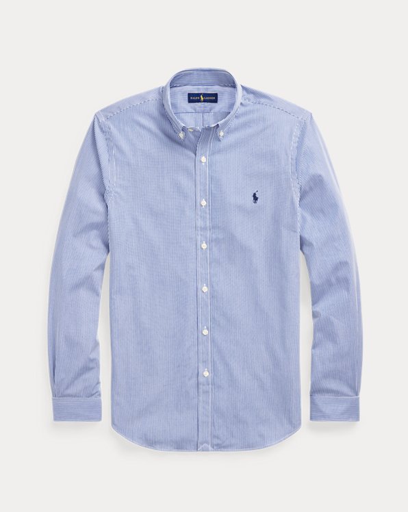 Blue Polo Ralph Lauren Cotton Shirt in Sky Blue for Men Mens Clothing Shirts Casual shirts and button-up shirts 