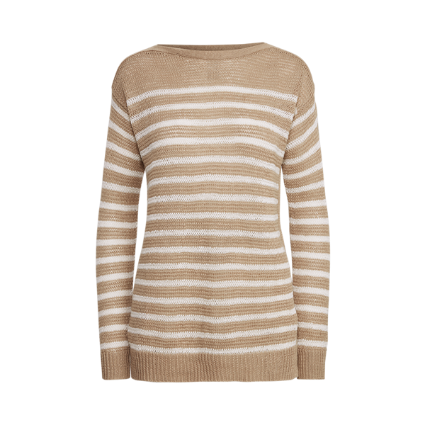 Pull rayé en lin