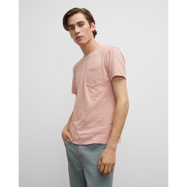 CLUB MONACO WILLIAMS TEA DYED SHORT SLEEVE CREW